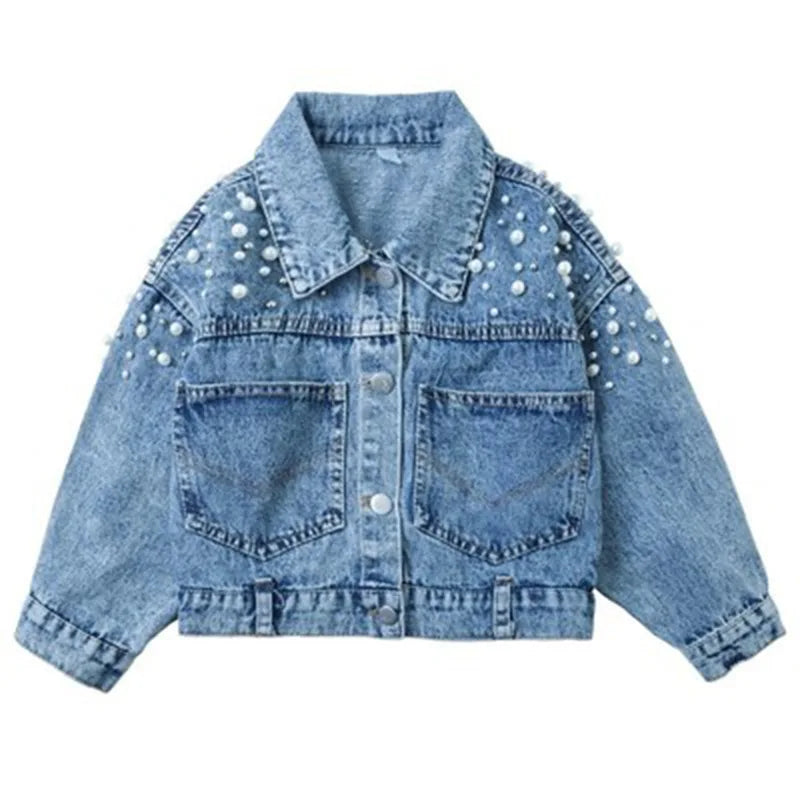 Spring And Autumn Girls Denim Jacket