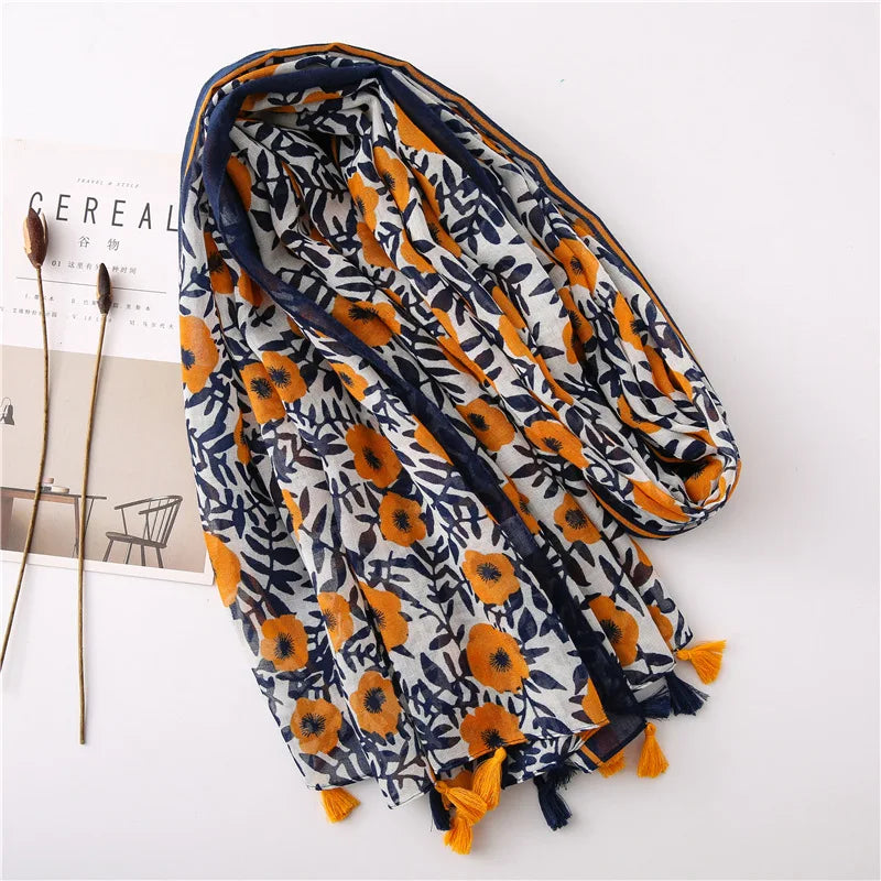 Flower Printed Scarf