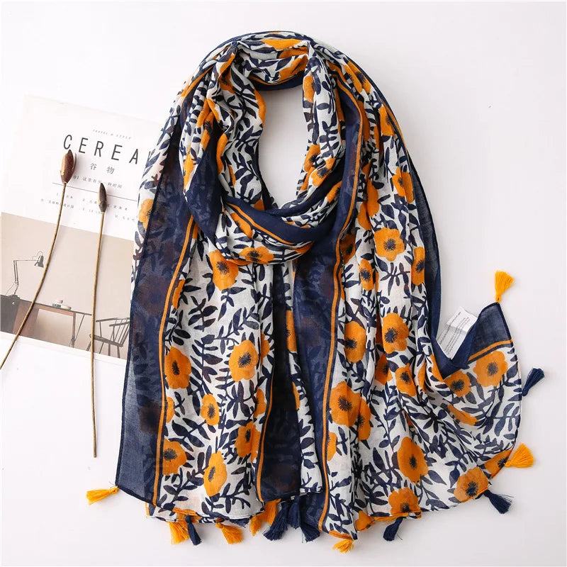 Flower Printed Scarf