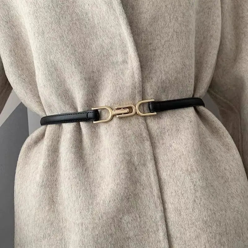 Adjustable PU Leather Ladies Dress Belt