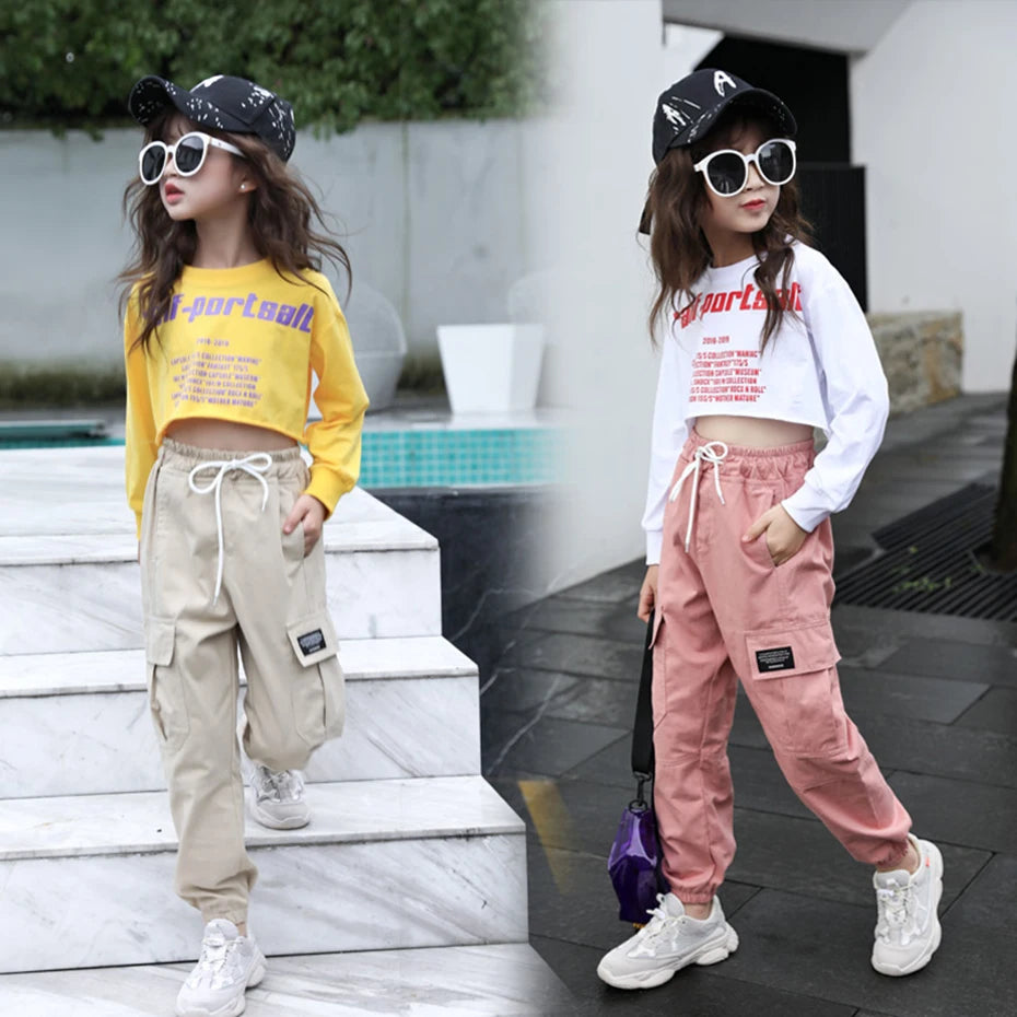 Girls Cotton Sport Pants