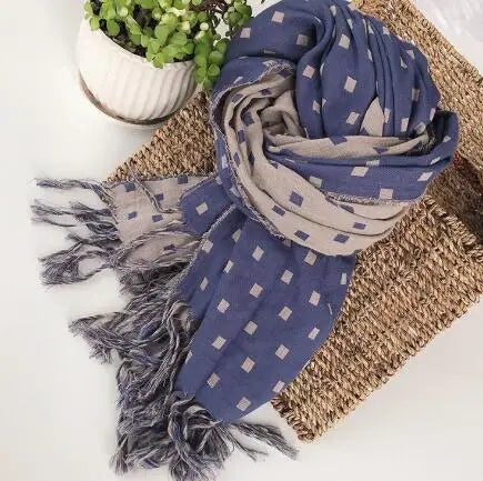 Japanese Design Cotton Scarf