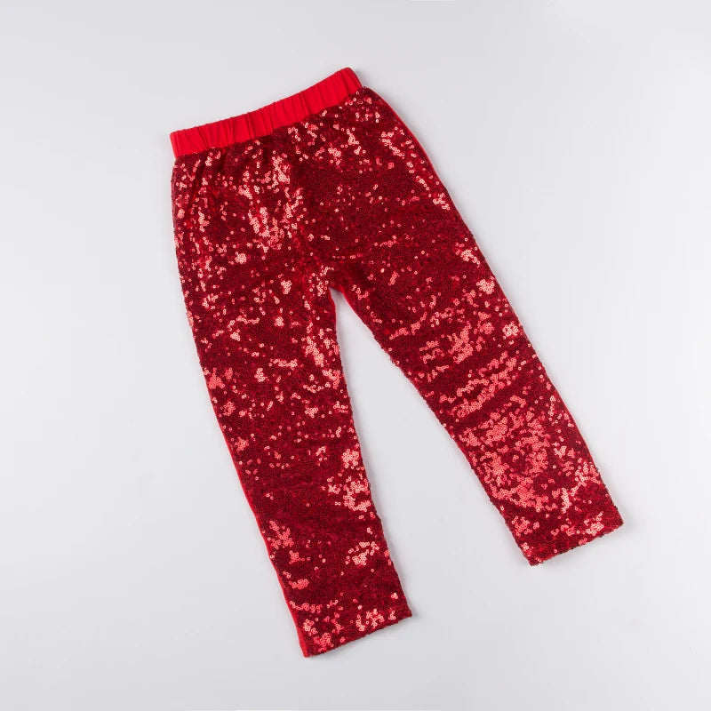 Gold sequins baby girl pants