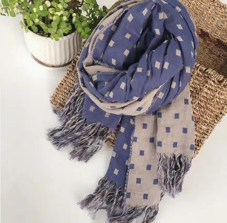 Japanese Design Cotton Scarf