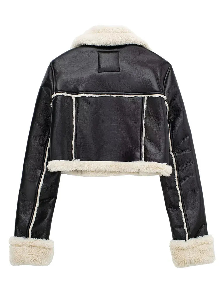 Solid Front Zipper Jacket