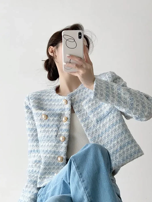 Tweed Cardigan Short Jacket