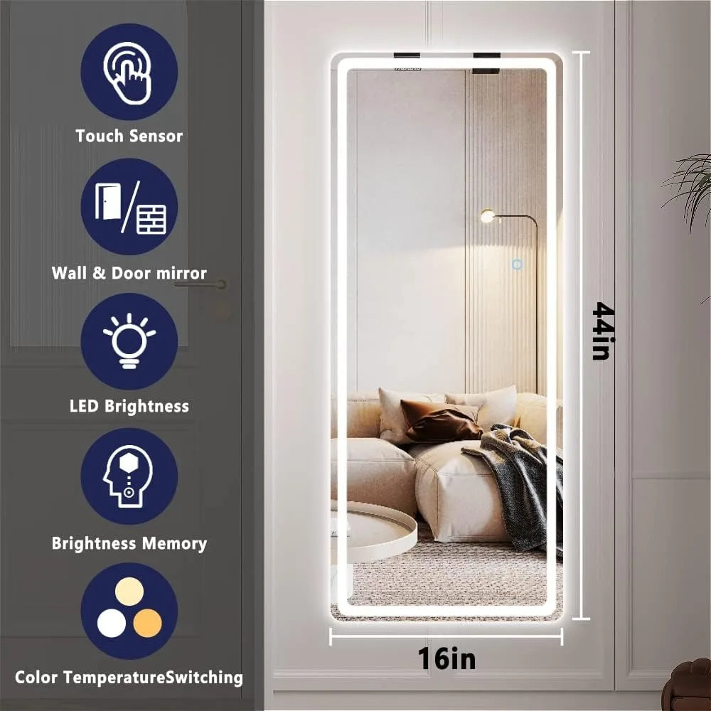 Long Dressing Mirror With Lights