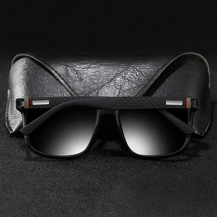 Square Vintage Polarized Sunglasses