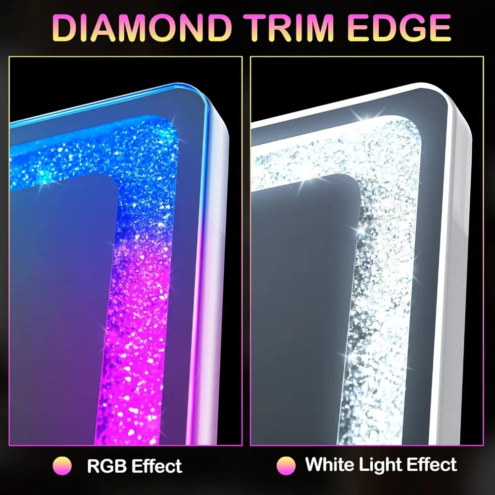 RGB Lighted Full Body Mirror