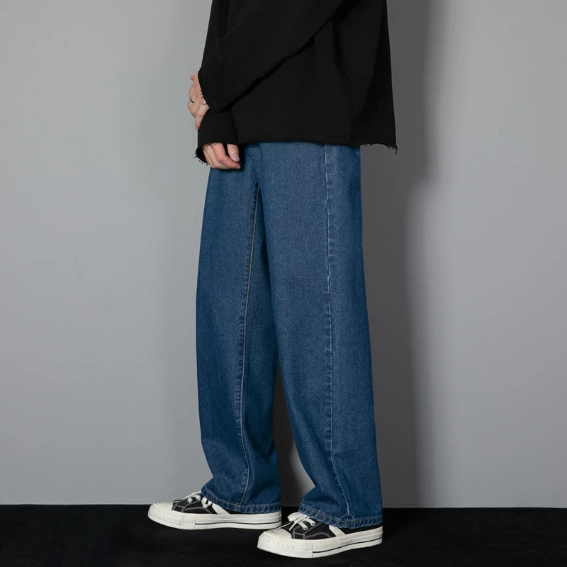 Korean Style Casual Long Jeans