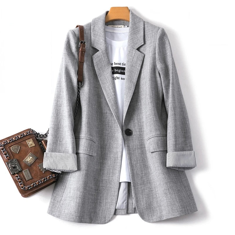 Long Sleeve Spring Casual Blazer Coat