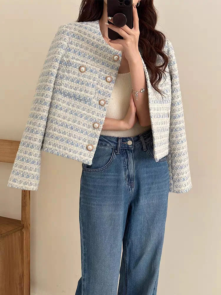 Tweed Cardigan Short Jacket