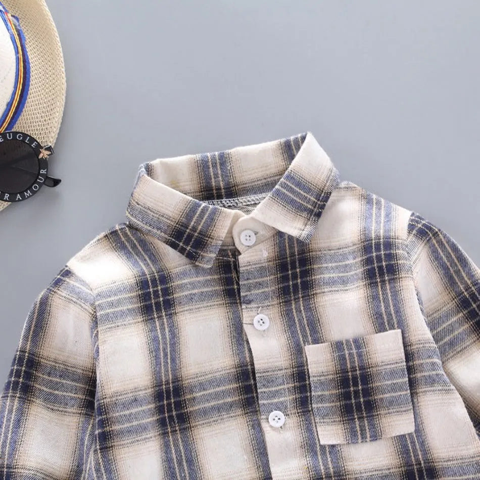 Boys Buffalo Plaid Flannel Shirt