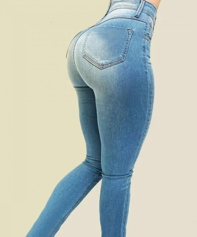 Denim high waist jeans