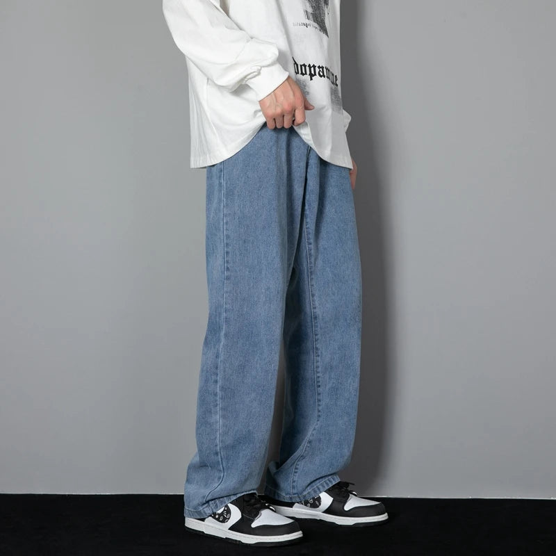 Korean Style Casual Long Jeans