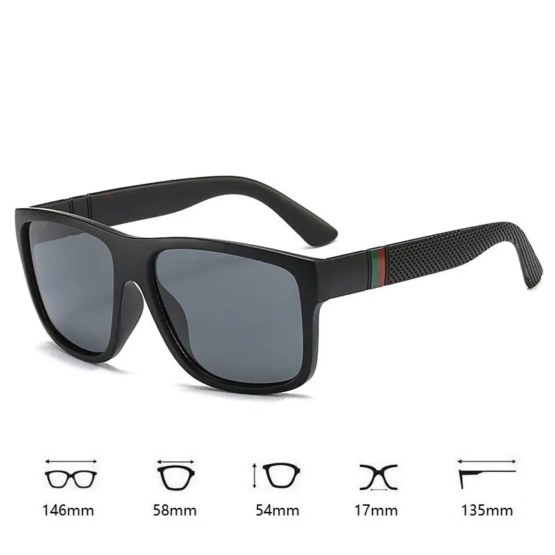 Square Oversized Polarized Sunglasses for Men