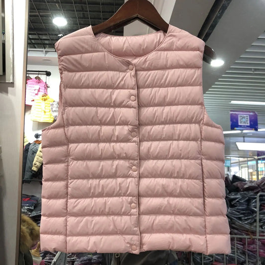 Ultra Light Weight Sleeveless Duck Down Puffer Jacket