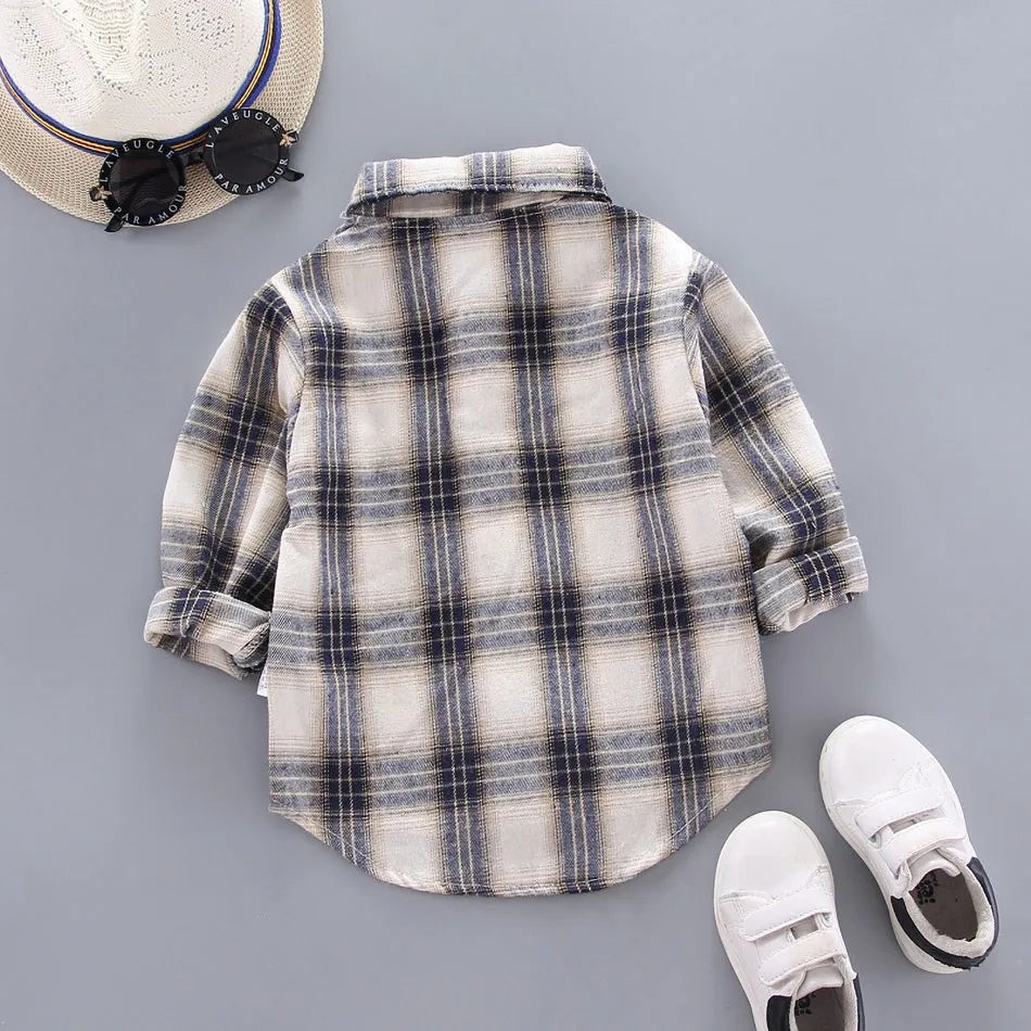 Boys Buffalo Plaid Flannel Shirt