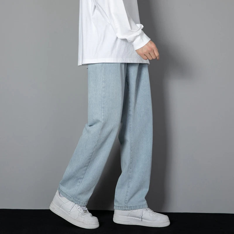 Korean Style Casual Long Jeans