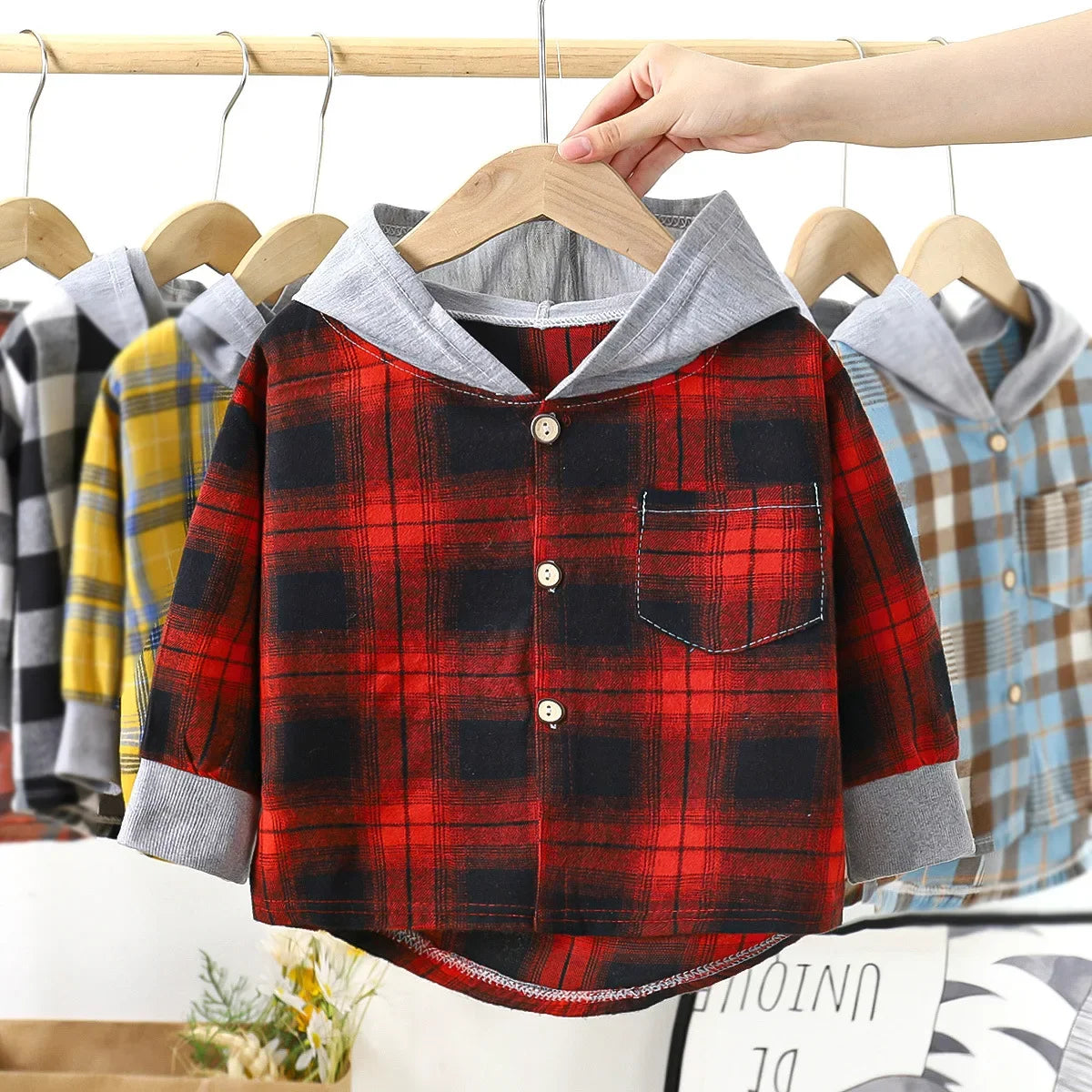 Boys Hooded Shirt