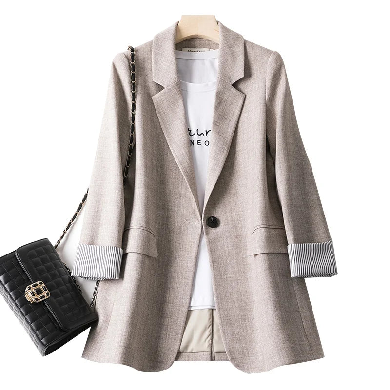 Long Sleeve Spring Casual Blazer Coat