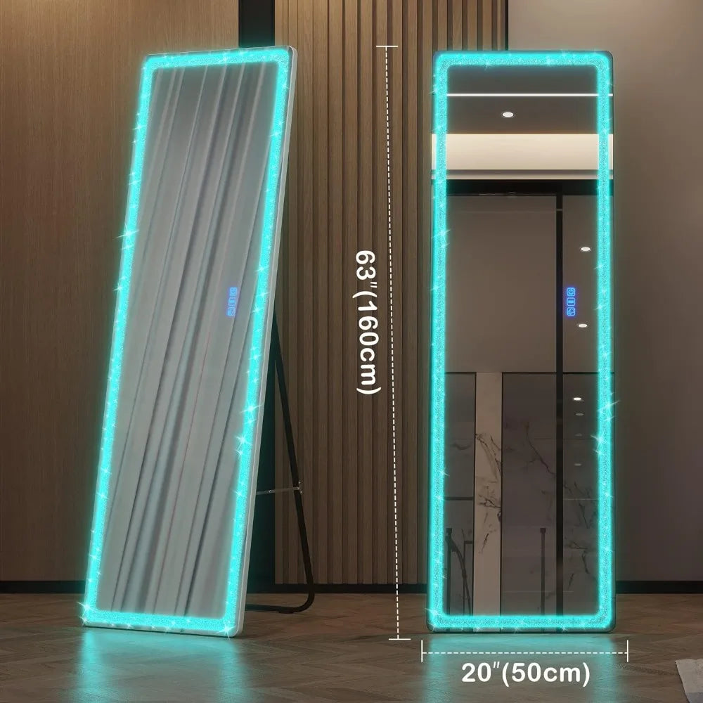 RGB Lighted Full Body Mirror