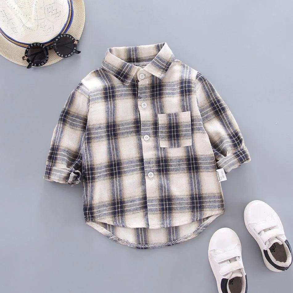 Boys Buffalo Plaid Flannel Shirt