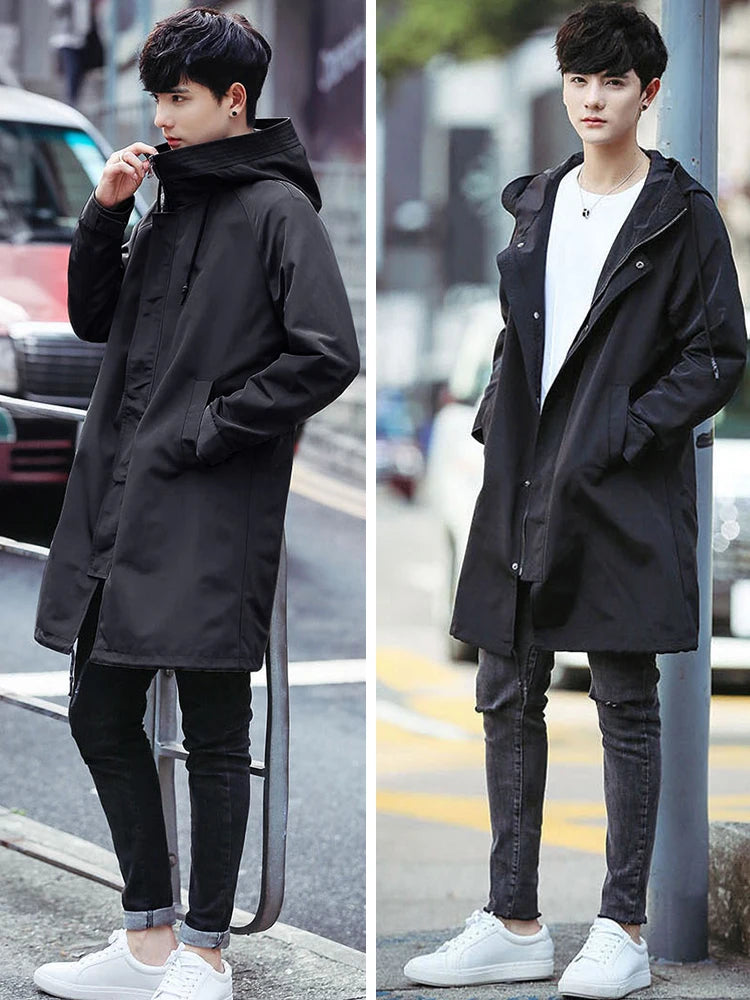 Spring Autumn Long Trench Coat