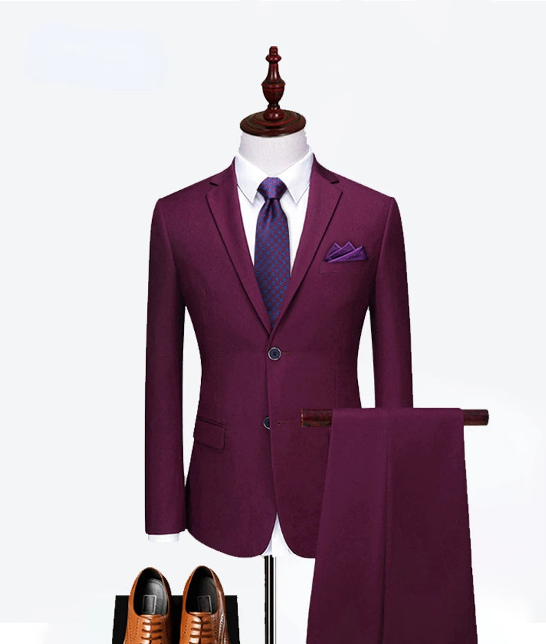 Solid Color Formal Business Office Suit