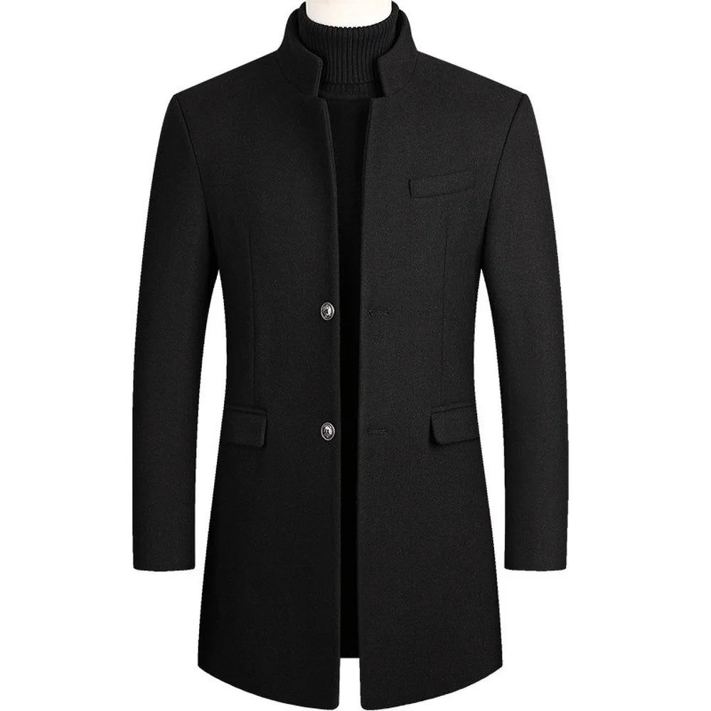 Slim Fit Long Sleeve Cardigans Blends Coat