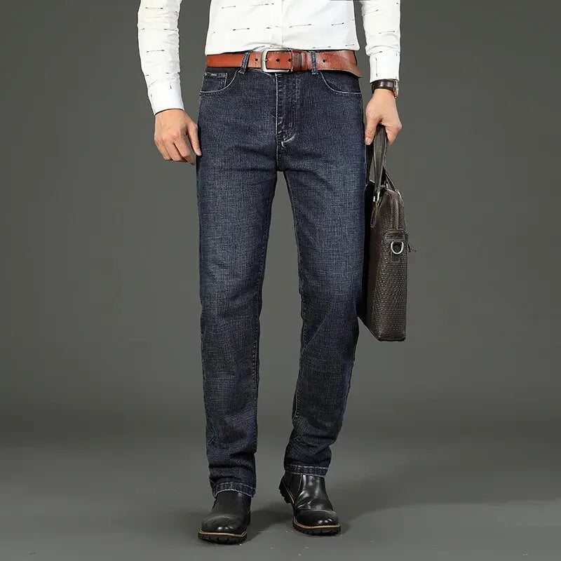 Casual Straight Stretch Work Denim Jeans