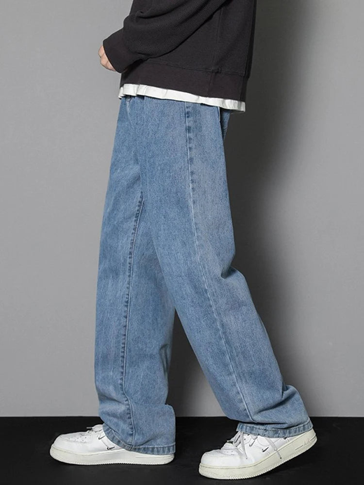 Korean Style Casual Long Jeans