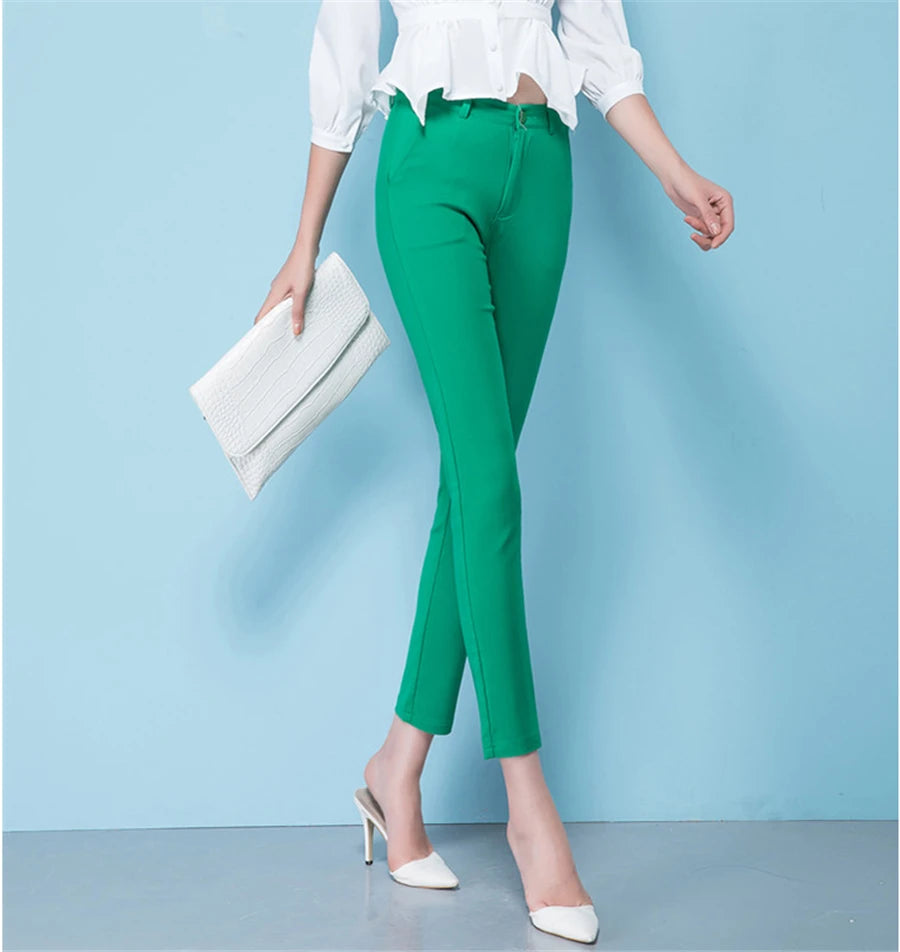 Slim Skinny High Waist Elastic Pencil Pants