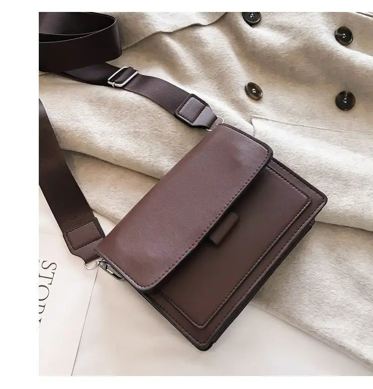 Classic PU Leather Crossbody Bag