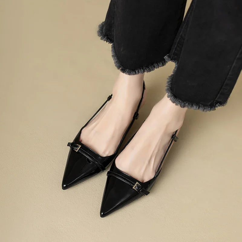 Pointed Toe Sexy Mid Heels