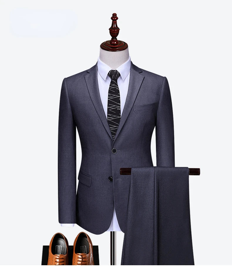 Solid Color Formal Business Office Suit