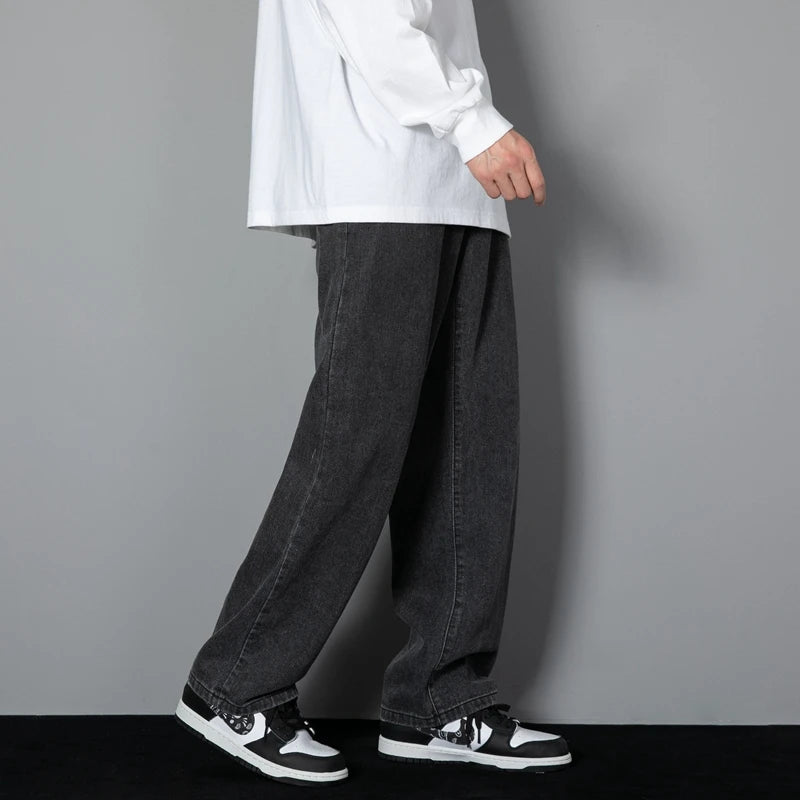 Korean Style Casual Long Jeans