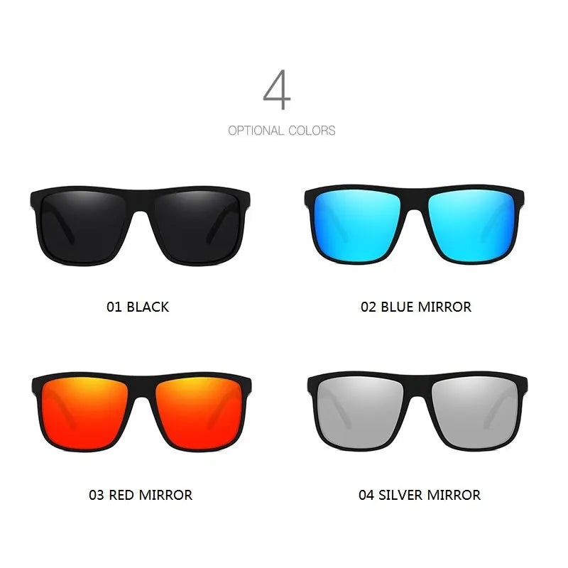 Square Vintage Polarized Sunglasses