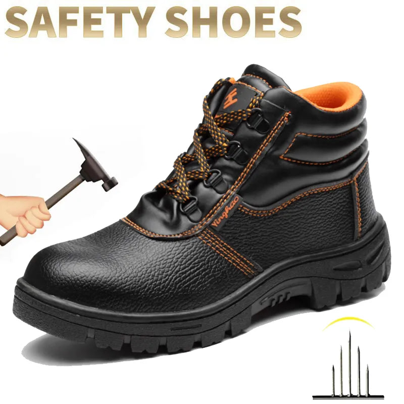 Wear-resisting Men Work Safety Boots