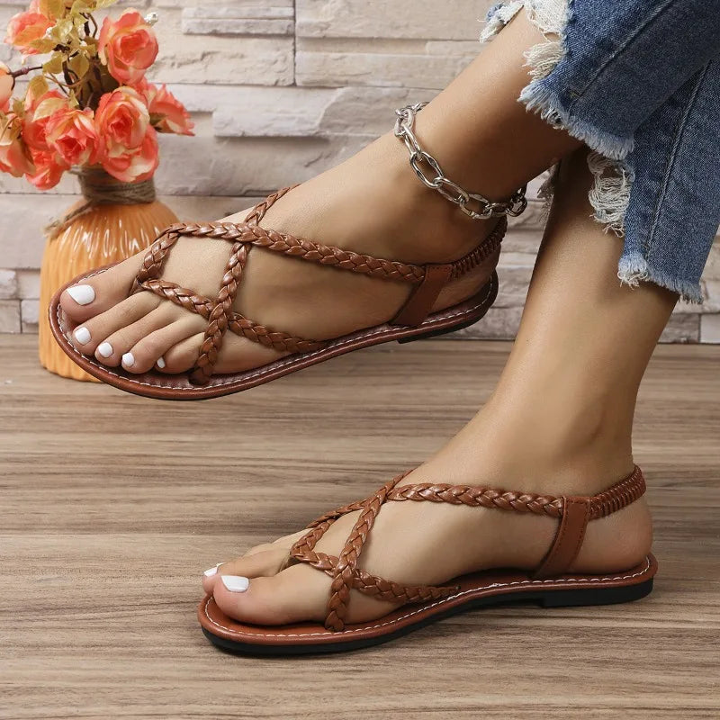 Woven Herculean Flip-toe Sandals