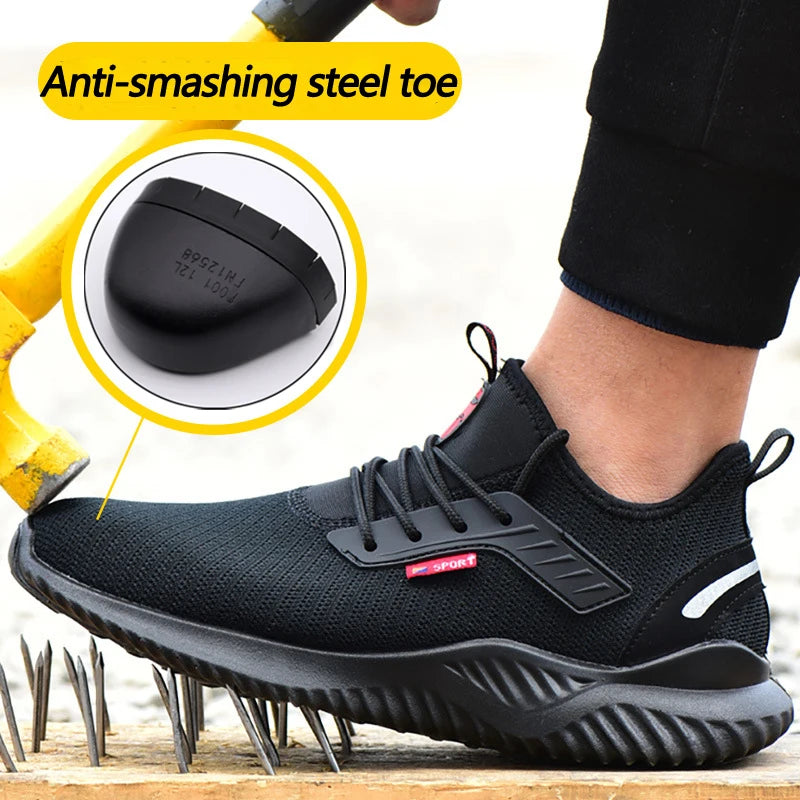 Safety Shoes With Steel Toe Cap