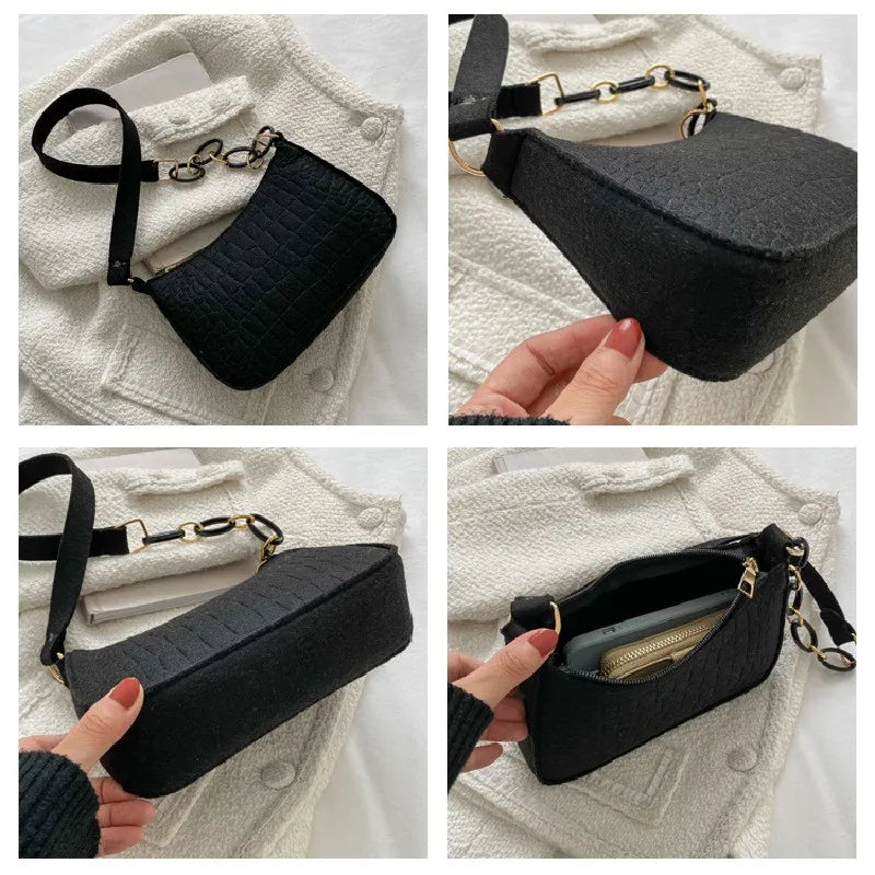 Crescent Small Square Bag