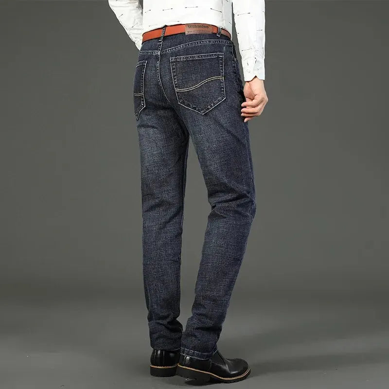 Casual Straight Stretch Work Denim Jeans