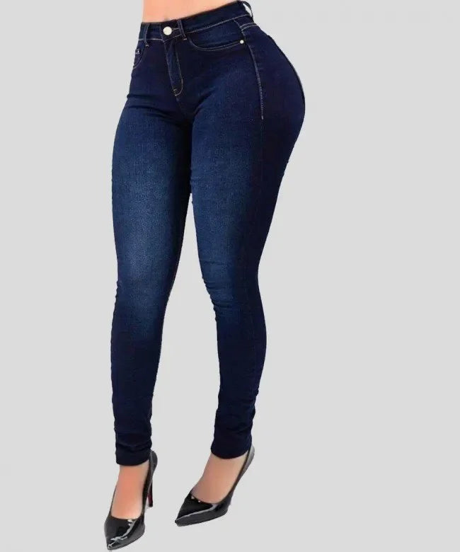 Denim high waist jeans