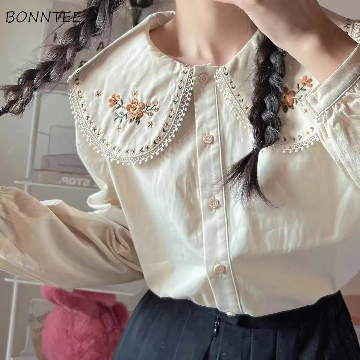 Women Vintage Chic Tops